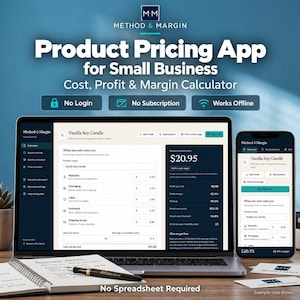 Product Pricing App for Small Business | Profit Margin Calculator | Offline HTML Tool