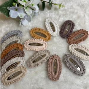 Handmade Crochet Hair Clips