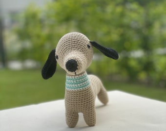 Handmade Crocheted Amigurumi Dog Toy