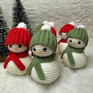 Snowman Crochet Pattern, Snowman Amigurumi pattern, pdf crochet christmas snowman pattern English