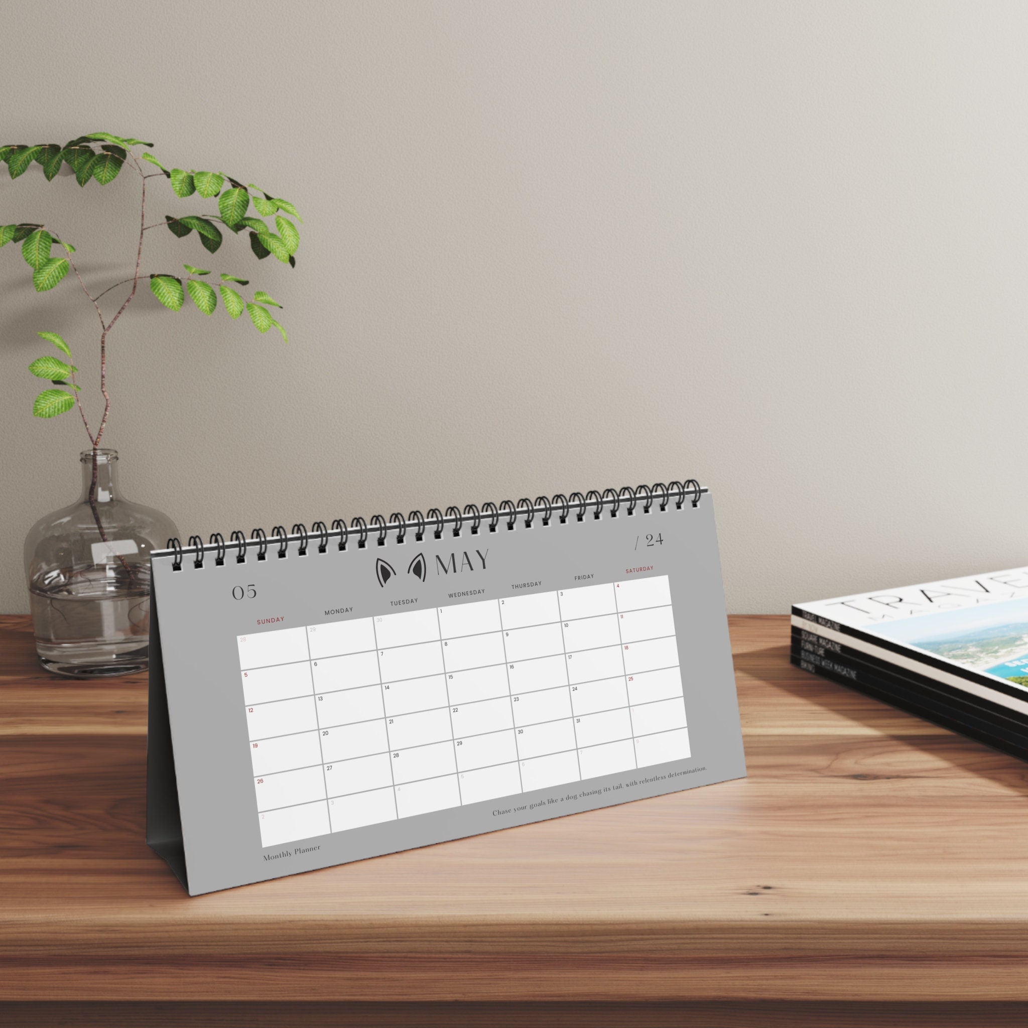 2024 Desk Calendar Wag Your Way Through the Year Etsy