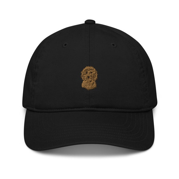 Organic Labradoodle Dog Cap | Embroided Dad Hat