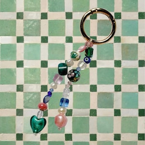 Nibble Charm Bag Charm/Cottagecore/Beaded bag charm/Chain bag charm