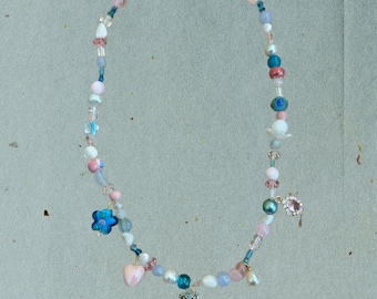 Fée Follette Necklace/Cottagecore/Beaded necklace/Summer necklace