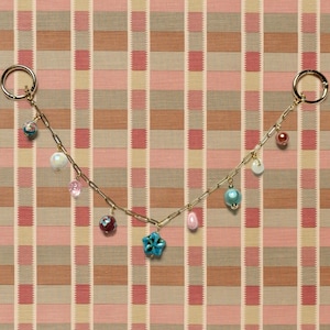 Lucky Lumi Bag Charm/Cottagecore/Beaded bag charm/Chain bag charm