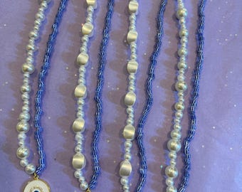 Anemone Necklace/Cottagecore/Beaded necklace/Summer necklace