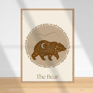 Bear Spirit Animal Print: Inspiring Home Decor (Digital Download