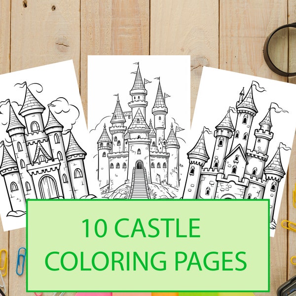 10 Castle Coloring Pages For Print | Coloring Pages For Kids | Colorbook | Coloring Pages Printable | Ausmalbilder Für Kinder