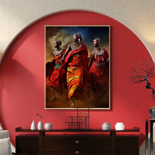 Maasai women dance