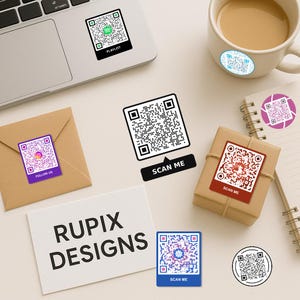 Stickers QR code personnalisés : étiquettes pour produits, emballages, menus, événements, réseaux sociaux | Stickers professionnels personnalisés