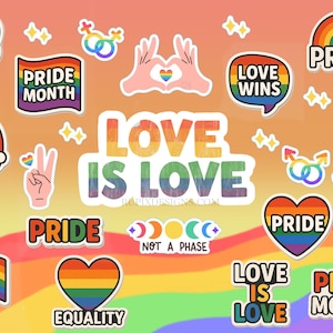 Stickers faits main LGBTQIA+ PRIDE MONTH