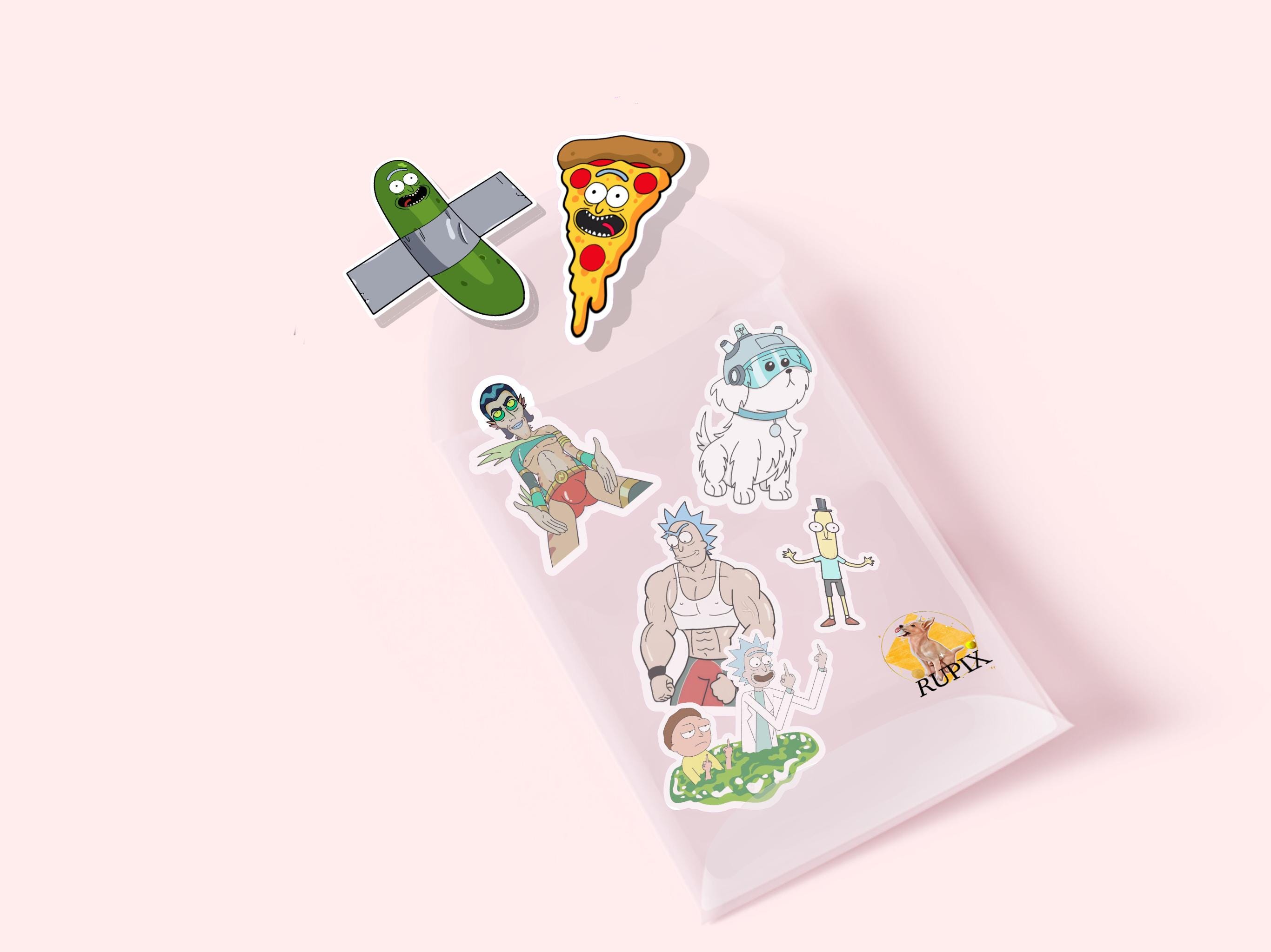 Sci-fi Cartoon Sticker Pack – Funny Vinyl Character Decals for Journals ...