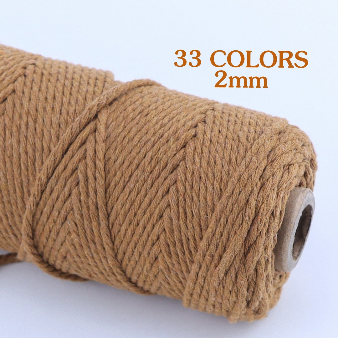 2mm Macrame String-bulk Discount-triple Strand Twisted-diy Macrame ...