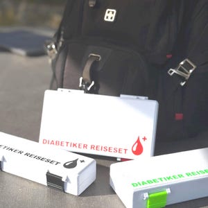 Diabetes, Reiseset, Medikamentenbox, Alltagshelfer, Reise