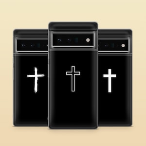 Christian Cross Phone Case God Jesus Cover for Google Pixel 9Pro XL, 9A, 8A, 8Pro, 7Pro, 7A, 6A Samsung S25, S24 S23 A56 A16 iPhone 16 15 14
