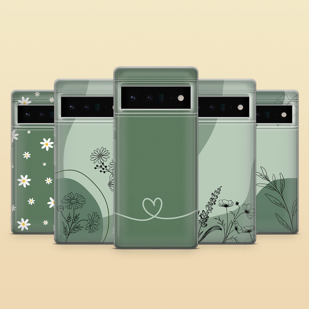 Herbal Phone Case Sage Green Cover for Google Pixel 10A, 10pro XL, 9pro ...