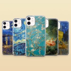 Classic Art Phone Case Famous Painting Cover for iPhone 17Pro, 16e, 15, 14, 13 Samsung S25, S24FE, S23, A56, A15 Pixel 10Pro XL, 9A 8A 7A 6A