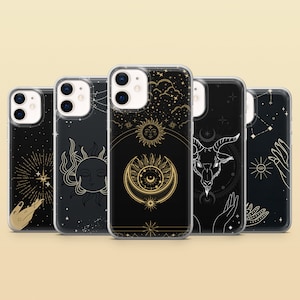 Tarot Witchy Phone Case Witch Gothic Cover for iPhone 17Pro, 16e, 15, 14, 13 Samsung S25, S24, S23, A56, A15 Pixel 10Pro XL, 9A, 8A, 7A ,6A
