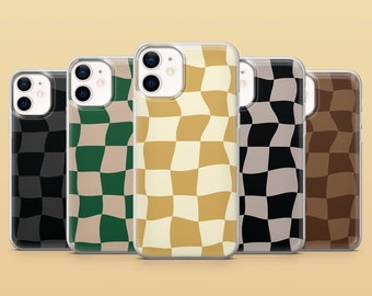 Checkerboard Phone Case Gingham Cover for iPhone 15, 14, 13, 12, 11, Samsung S24Ultra, S23FE, S22, A15, A54 A25 A14 Pixel 8A 8Pro 7A 7Pro 6A