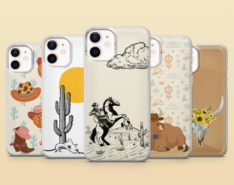 Western Phone Case Wild West Cowboy Cover for iPhone 15 14 13 12 11 Samsung S24Ultra S24+ S23FE S22 A15 A54 A25 A14 Pixel 8A 8Pro 7A 7Pro 6A