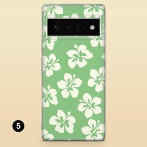 Hibiscus mobilskal med hawaiisk blommotiv för Google Pixel 10A, 10Pro XL, 9Pro, 9A, 8A, Samsung S26, S25, S23, A57, A17 iPhone 17e, 16Pro 15 5