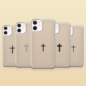 Christian Cross Phone Case Bible Jesus Cover for iPhone 17Pro, 16e, 15, 14, 13 Samsung S25, S24, S23, A56, A15 Pixel 10Pro XL, 9A, 8A, 7A 6A