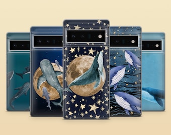 Whale Shark Phone Case Ocean Cover for Google Pixel 10A, 10Pro XL, 9Pro, 9A, 8A, 7Pro Samsung S26, S25FE, S23, A57, A17 iPhone 17e, 16Pro 15
