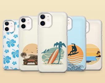 Surf Phone Case Surfing Beach Cover for iPhone 17pro, 16e, 15, 14