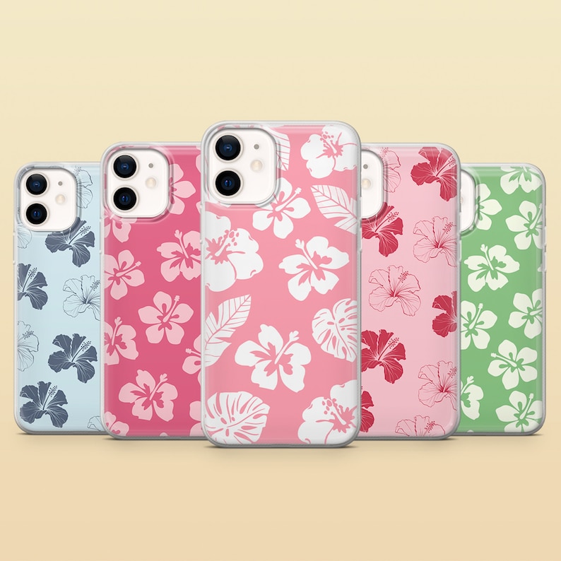 Hibiscus mobilskal med hawaiisk blommotiv för Google Pixel 10A, 10Pro XL, 9Pro, 9A, 8A, Samsung S26, S25, S23, A57, A17 iPhone 17e, 16Pro 15 bild 7