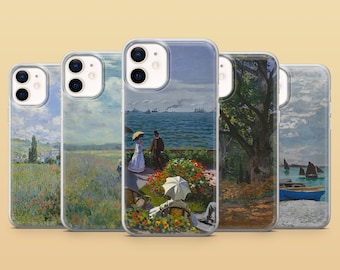 Claude Monet Phone Case Impressionism Cover for iPhone 17Pro, 16e, 15, 14, 13 Samsung S26, S25FE, S23, A57 Pixel 10A, 10ProXL, 9A, 8Pro, 7A
