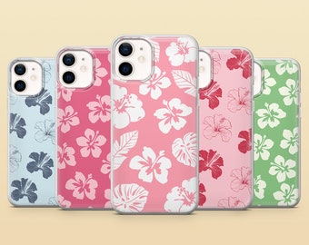 Hibiscus telefoonhoesje Hawaiiaanse bloem Surf Cover voor iPhone 15 14 13 12 11 Samsung S24Ultra S23FE S22 A15 A54 A25 A14 Pixel 8A 8Pro 7A 7Pro 6A