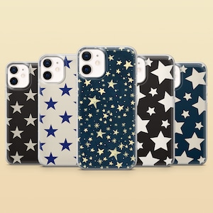 Shining Stars Handyhülle leuchtende Y2K Cover für iPhone 16, 15, 14, 13, 12 Samsung S25, S24FE, S23, A56, A16, Pixel 9Pro XL, 9A, 8A 8Pro 7A 6
