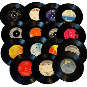 100 X Arts & Crafts 7 SINGLES Records Sleeveless Vinyls for DIY -   Denmark