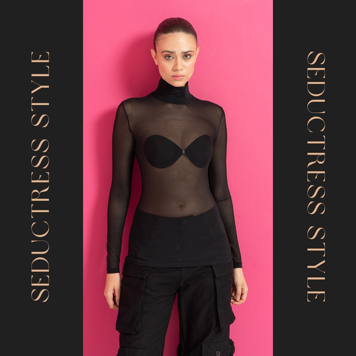 Long Sleeve Mesh Lace Bralette Bodysuit - ChicBohoStyle – Chic