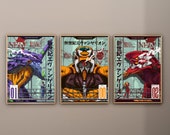 Neon Genesis Evangelion 3 Set Canvas / Art Print / Framed Wall Art
