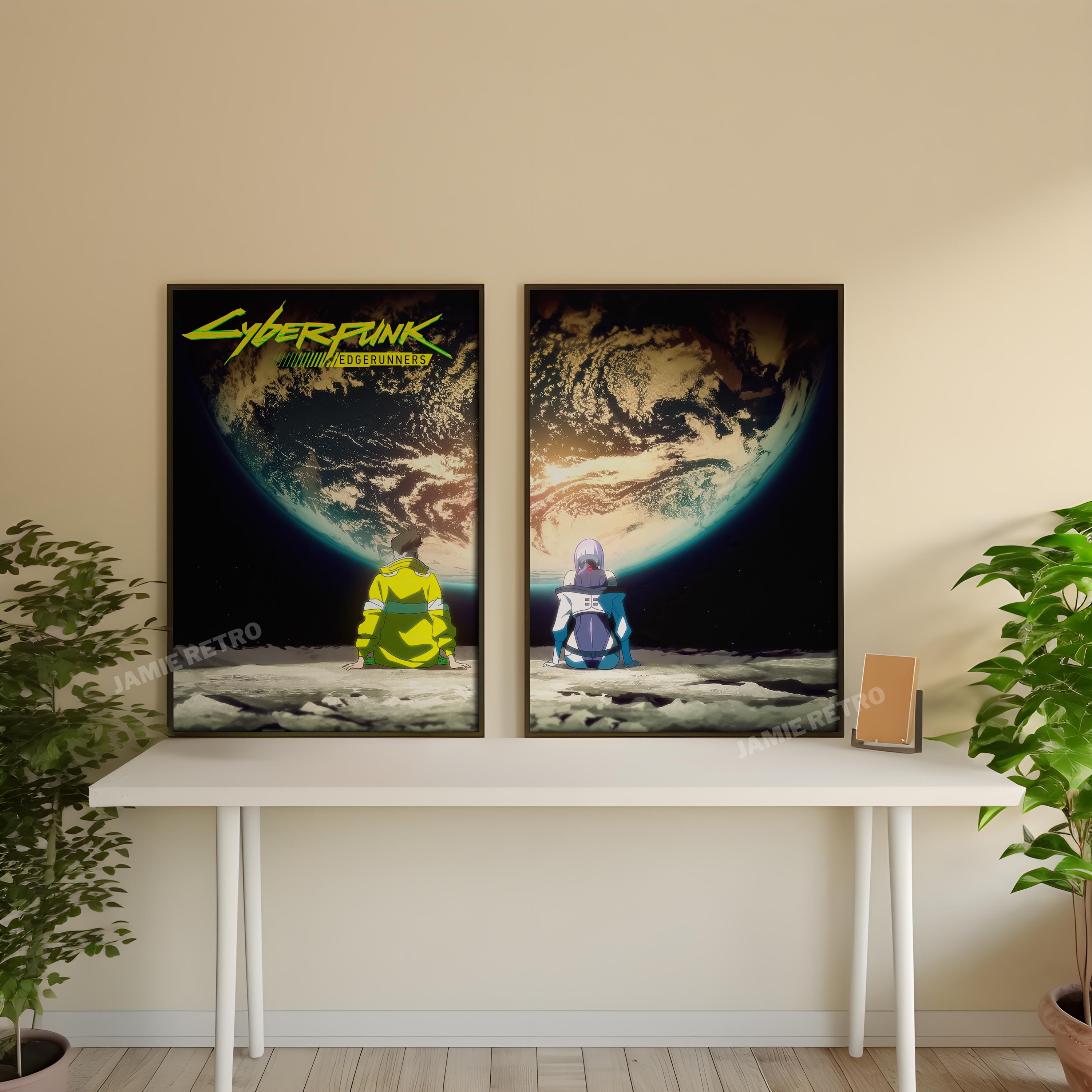 Cyberpunk Art Set of 2 Framed / Unframed / Canvas Wall Art, Cyberpunk ...