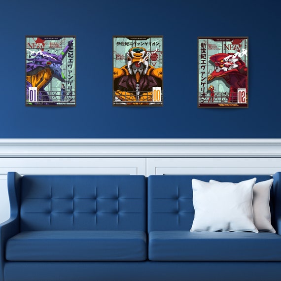 Neon Genesis Evangelion 3 Set Canvas / Art Print / Framed Wall Art