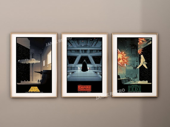 Star Wars Patent Prints, Set van 6, Home Office Decor, Slaapkamer Wall
