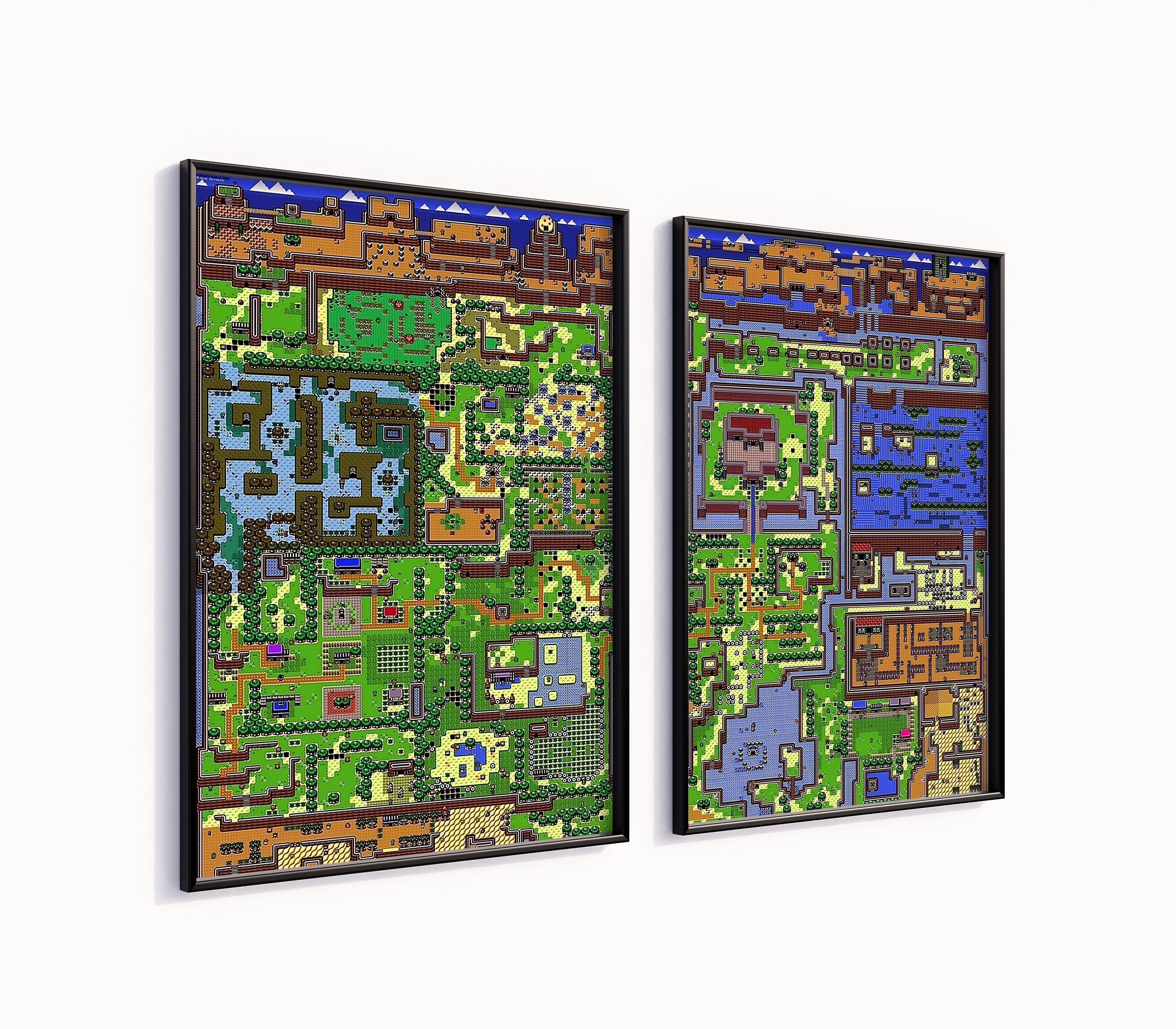 THE LEGEND OF ZELDA LINKS AWAKENING SWITCH GAMESTOP 2 SIDED POSTER 11X17