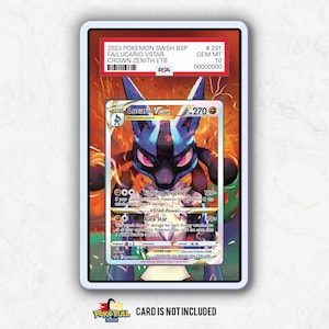 Lucario VStar Promo Card | Acrylic Extended Art Display Case
