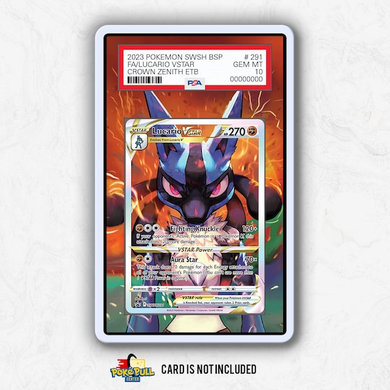 lucario graded card Pokemon - VSTAR SWSH291 Promo Evolves from Riolu Lucario VStar Promo Card |