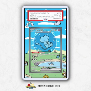 Mew Ex PSA Display Case | Extended Artwork Protector for Pokémoncards image 1