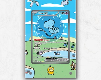 Mew Ex PAF 232 | Pokémon Extended Artwork Display Case