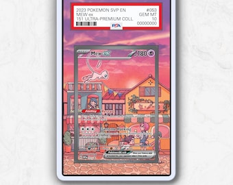 Mew SVP 053 Promo | PSA Graded Pokémon Card Protective Case – Extended Artwork Display