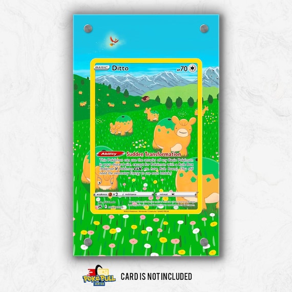 Ditto Pokémon Card Acrylic Display Case | Extended Artwork, GG22