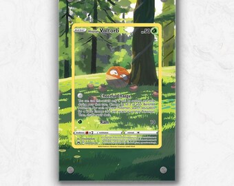 Hisuian Voltorb Crown Zenith GG01 | Pokémon Extended Artwork Display Case