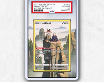 Hoothoot ASR TG02 | PSA Graded Pokémon Card Protective Case – Extended Artwork Display