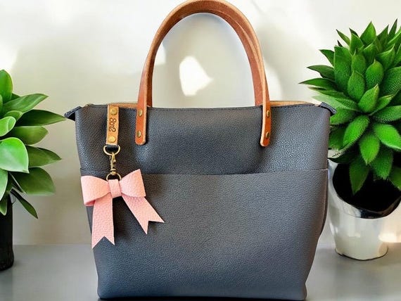Full Grain Real Leather Zipper Pebbled Navy Super Stevie Crossbody or Shoulder Bag Purse