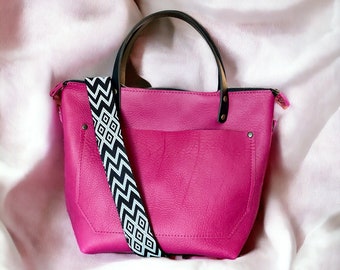 Authentic Zipper Spring Pink RokStar  Crossbody or Shoulder Bag Purse