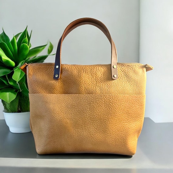 Full Grain Real Leather Zipper Saddle Super Stevie Crossbody or Shoulder Bag Purse